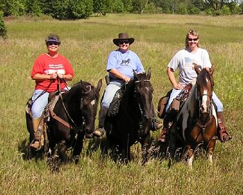 Horse back riding at Cher Car Kennels