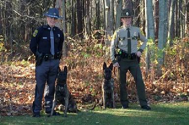 PSD K9s Jonah and Tori are both from Cher Car Kennels
